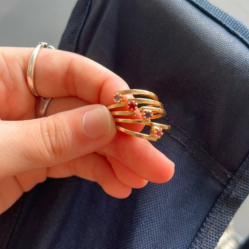 *NWOT*Vintage Avon stackable birthstone rings